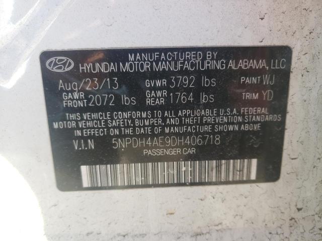 Photo 9 VIN: 5NPDH4AE9DH406718 - HYUNDAI ELANTRA GL 