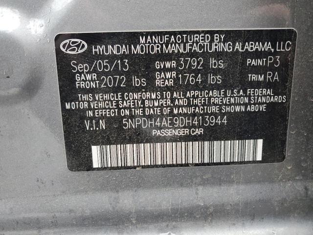 Photo 12 VIN: 5NPDH4AE9DH413944 - HYUNDAI ELANTRA GL 