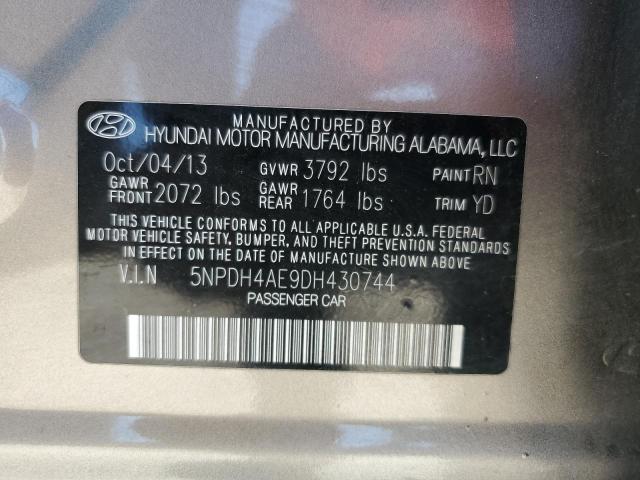 Photo 12 VIN: 5NPDH4AE9DH430744 - HYUNDAI ELANTRA GL 