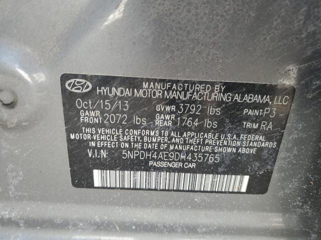 Photo 12 VIN: 5NPDH4AE9DH435765 - HYUNDAI ELANTRA GL 