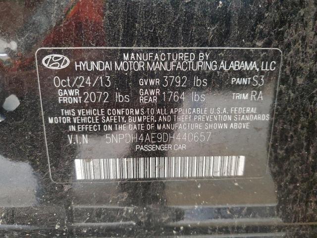 Photo 11 VIN: 5NPDH4AE9DH440657 - HYUNDAI ELANTRA GL 