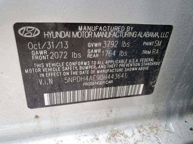 Photo 11 VIN: 5NPDH4AE9DH443641 - HYUNDAI ELANTRA 