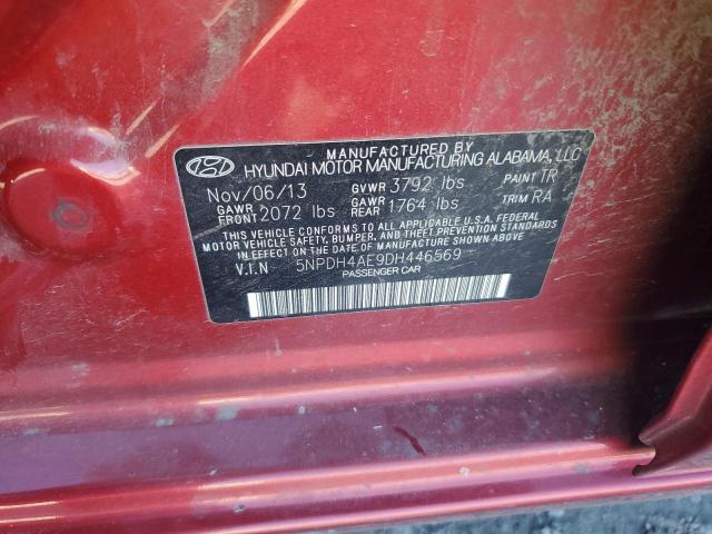 Photo 11 VIN: 5NPDH4AE9DH446569 - HYUNDAI ELANTRA GL 