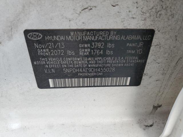 Photo 11 VIN: 5NPDH4AE9DH455028 - HYUNDAI ELANTRA GL 