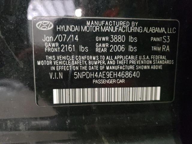 Photo 11 VIN: 5NPDH4AE9EH468640 - HYUNDAI ELANTRA SE 