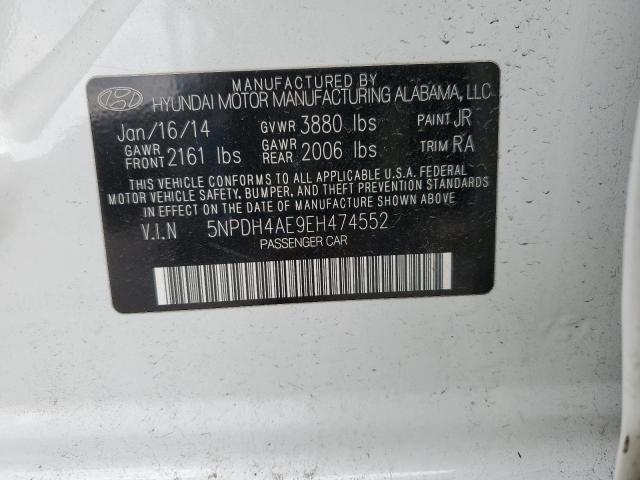 Photo 11 VIN: 5NPDH4AE9EH474552 - HYUNDAI ELANTRA SE 