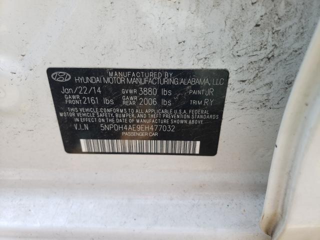 Photo 9 VIN: 5NPDH4AE9EH477032 - HYUNDAI ELANTRA SE 