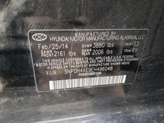 Photo 9 VIN: 5NPDH4AE9EH496048 - HYUNDAI ELANTRA SE 