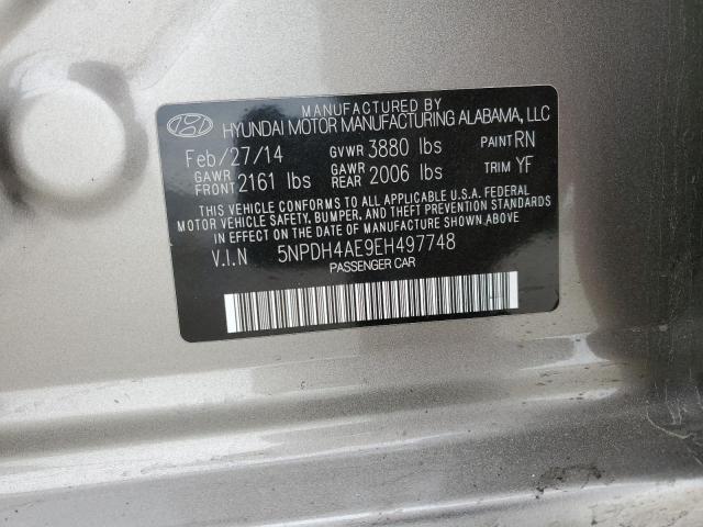 Photo 11 VIN: 5NPDH4AE9EH497748 - HYUNDAI ELANTRA SE 