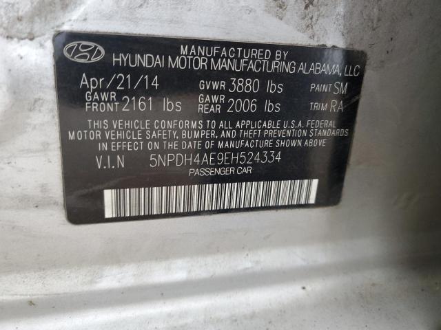 Photo 12 VIN: 5NPDH4AE9EH524334 - HYUNDAI ELANTRA 