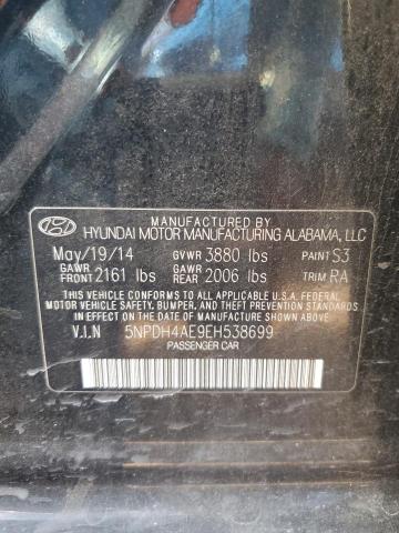 Photo 11 VIN: 5NPDH4AE9EH538699 - HYUNDAI ELANTRA SE 