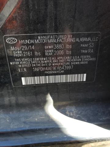 Photo 11 VIN: 5NPDH4AE9EH543997 - HYUNDAI ELANTRA 4D 