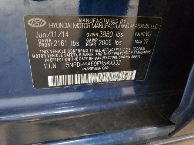 Photo 11 VIN: 5NPDH4AE9FH549932 - HYUNDAI ELANTRA SE 