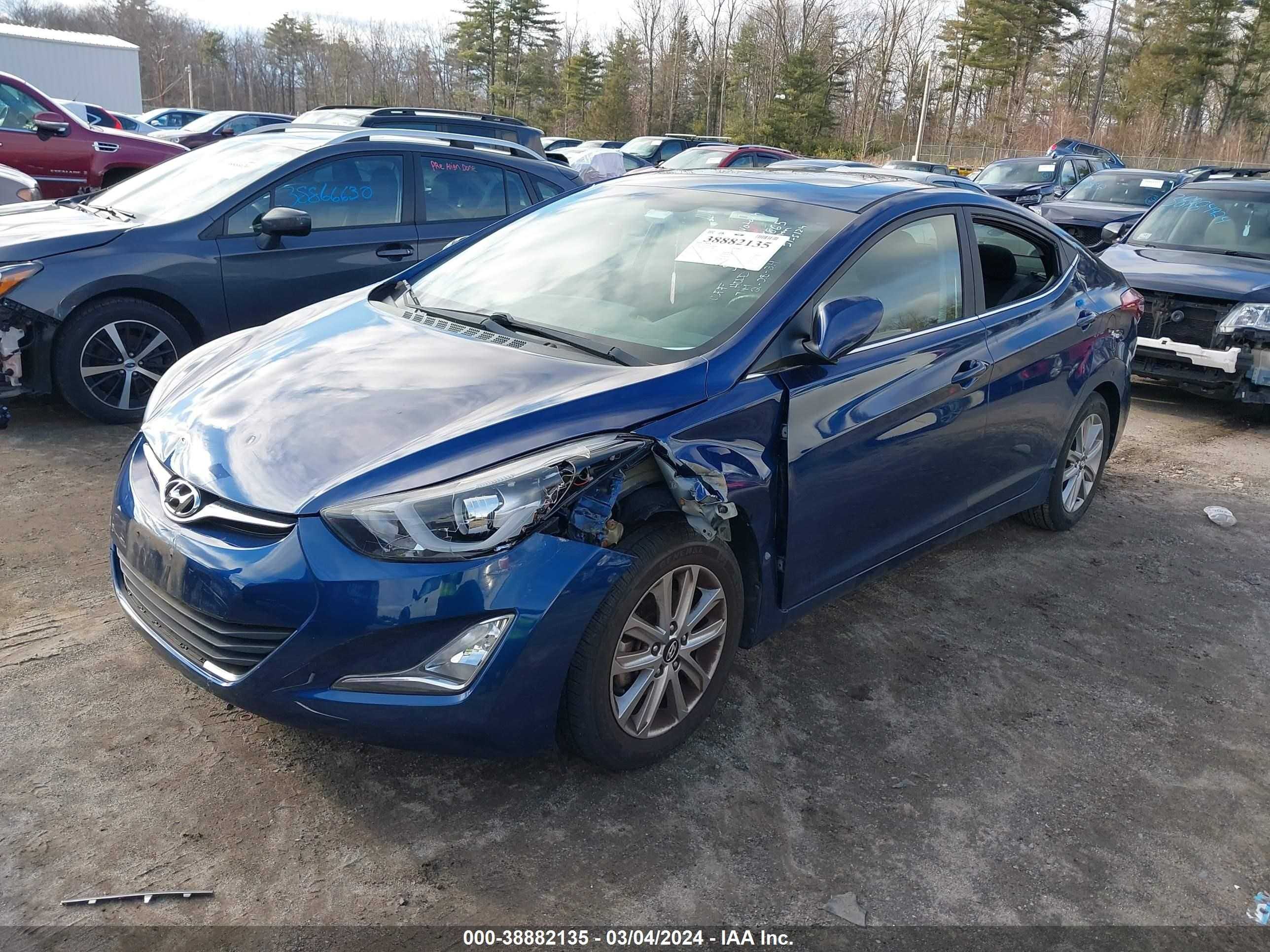 Photo 1 VIN: 5NPDH4AE9FH554662 - HYUNDAI ELANTRA 