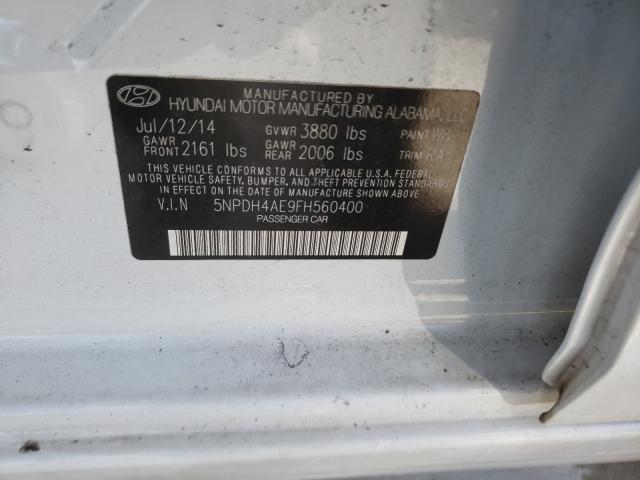 Photo 9 VIN: 5NPDH4AE9FH560400 - HYUNDAI ELANTRA SE 