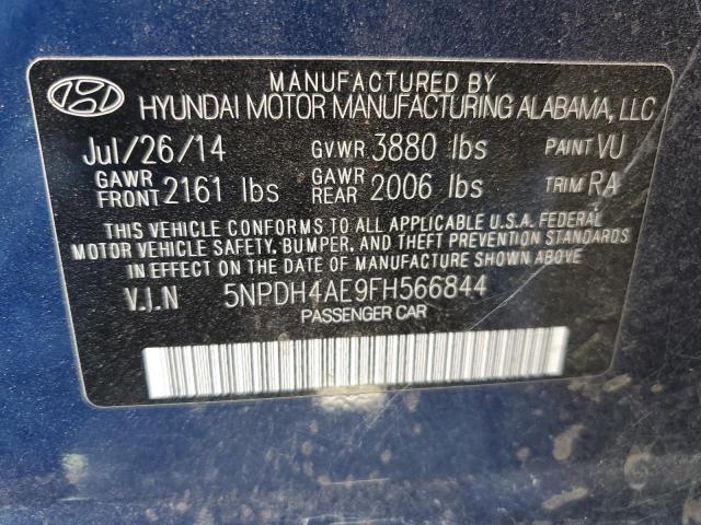 Photo 11 VIN: 5NPDH4AE9FH566844 - HYUNDAI ELANTRA 