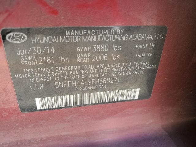 Photo 11 VIN: 5NPDH4AE9FH568271 - HYUNDAI ELANTRA 