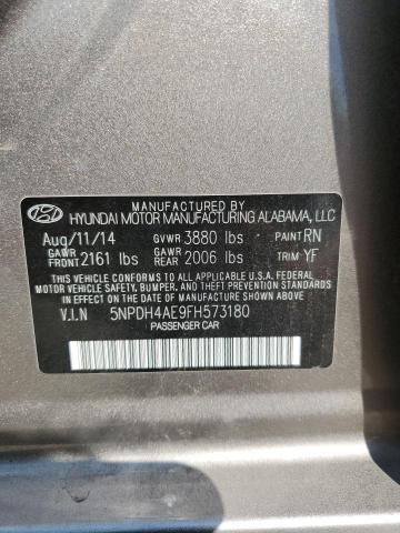 Photo 11 VIN: 5NPDH4AE9FH573180 - HYUNDAI ELANTRA SE 