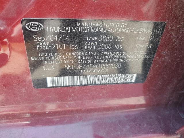 Photo 11 VIN: 5NPDH4AE9FH582980 - HYUNDAI ELANTRA SE 