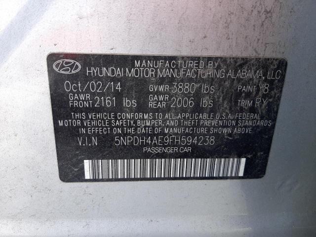 Photo 11 VIN: 5NPDH4AE9FH594238 - HYUNDAI ELANTRA SE 