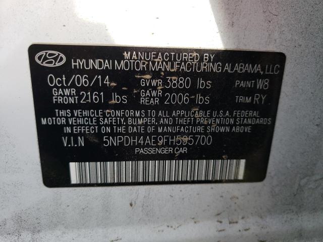 Photo 11 VIN: 5NPDH4AE9FH595700 - HYUNDAI ELANTRA 