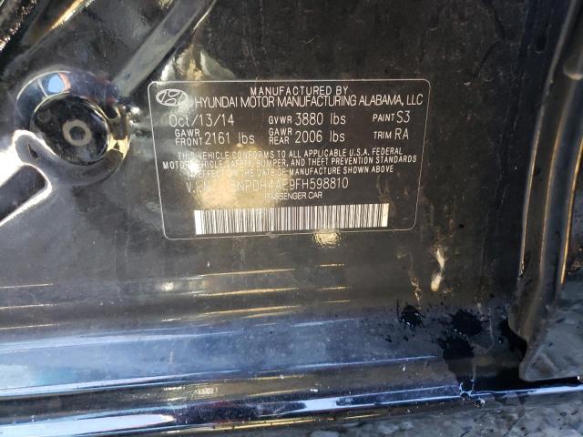 Photo 11 VIN: 5NPDH4AE9FH598810 - HYUNDAI ELANTRA SE 