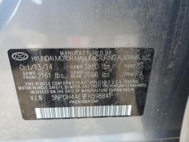 Photo 11 VIN: 5NPDH4AE9FH598841 - HYUNDAI ELANTRA 