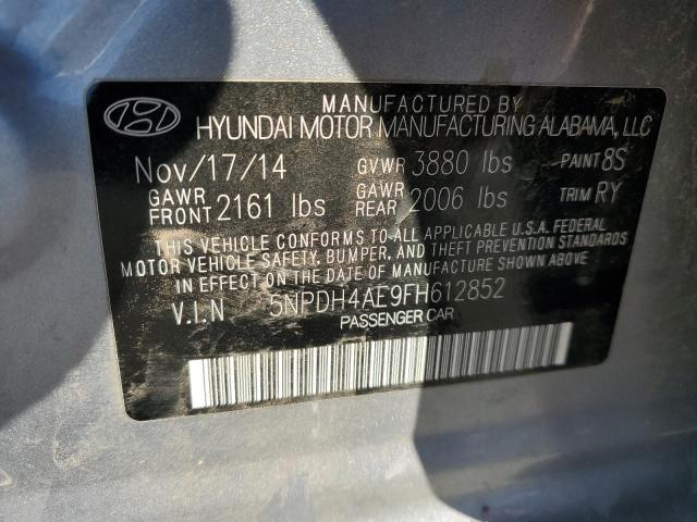 Photo 11 VIN: 5NPDH4AE9FH612852 - HYUNDAI ELANTRA SE 