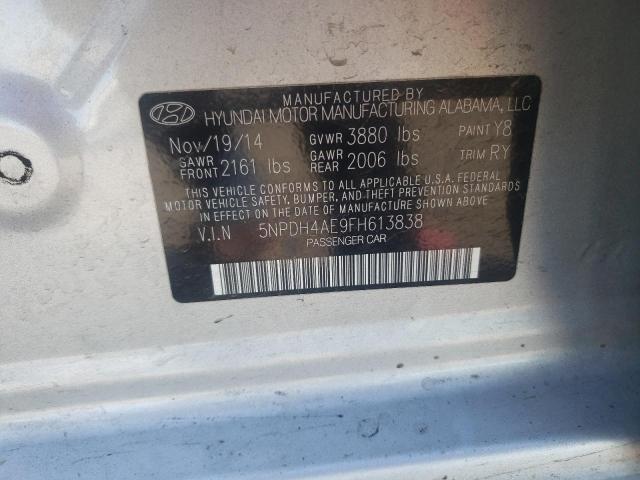 Photo 11 VIN: 5NPDH4AE9FH613838 - HYUNDAI ELANTRA 4D 