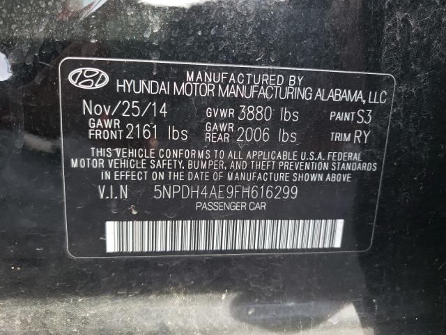 Photo 9 VIN: 5NPDH4AE9FH616299 - HYUNDAI ELANTRA SE 