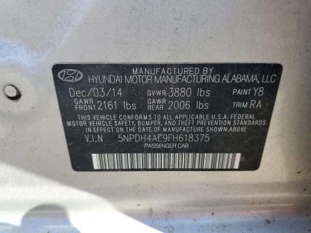 Photo 11 VIN: 5NPDH4AE9FH618375 - HYUNDAI ELANTRA SE 