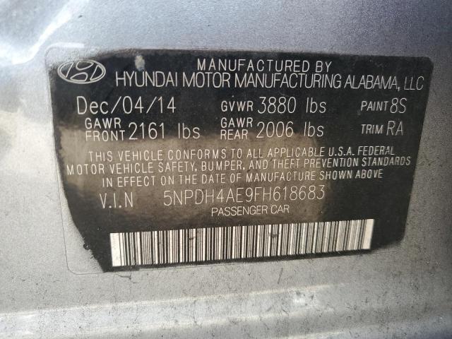 Photo 11 VIN: 5NPDH4AE9FH618683 - HYUNDAI ELANTRA SE 