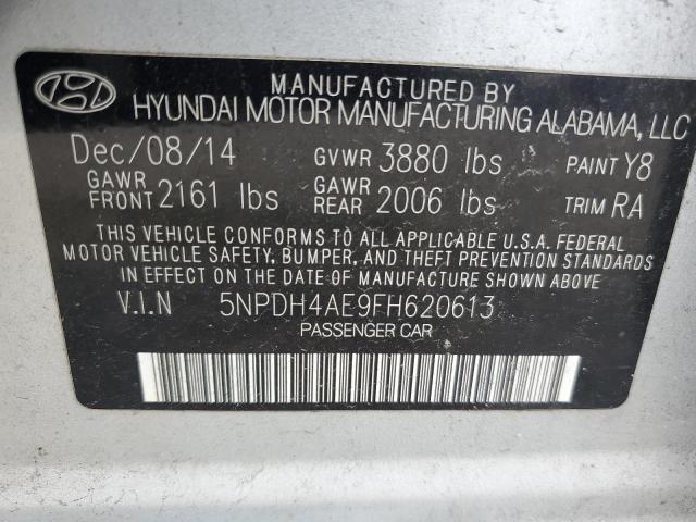 Photo 11 VIN: 5NPDH4AE9FH620613 - HYUNDAI ELANTRA SE 