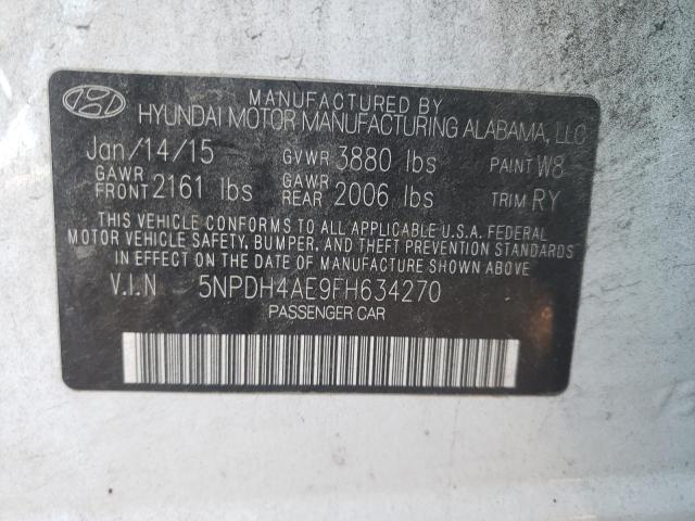 Photo 11 VIN: 5NPDH4AE9FH634270 - HYUNDAI ELANTRA SE 