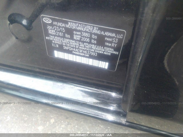 Photo 8 VIN: 5NPDH4AE9FH637993 - HYUNDAI ELANTRA 