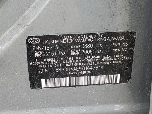 Photo 12 VIN: 5NPDH4AE9FH647844 - HYUNDAI ELANTRA 