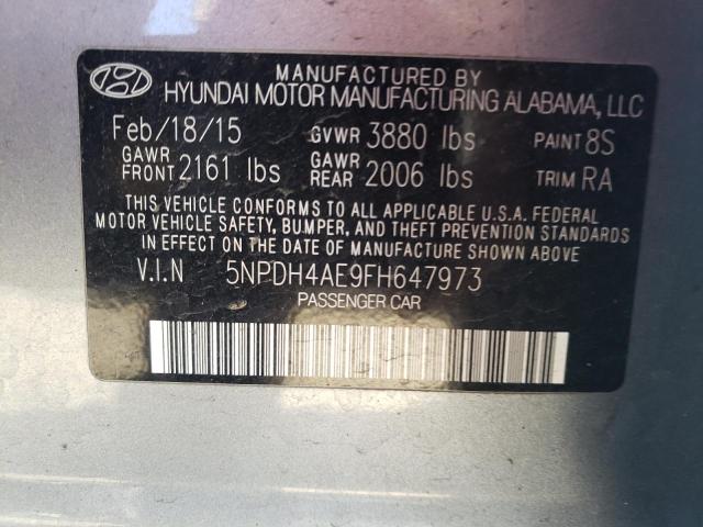 Photo 11 VIN: 5NPDH4AE9FH647973 - HYUNDAI ELANTRA SE 