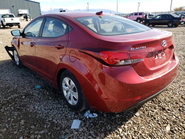 Photo 2 VIN: 5NPDH4AE9GH667500 - HYUNDAI ELANTRA SE 