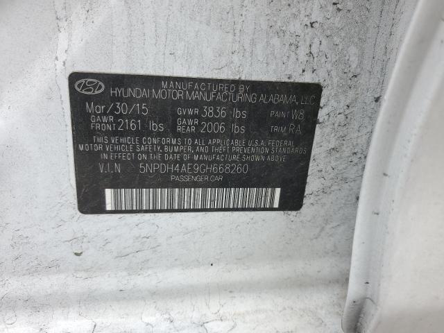 Photo 11 VIN: 5NPDH4AE9GH668260 - HYUNDAI ELANTRA 