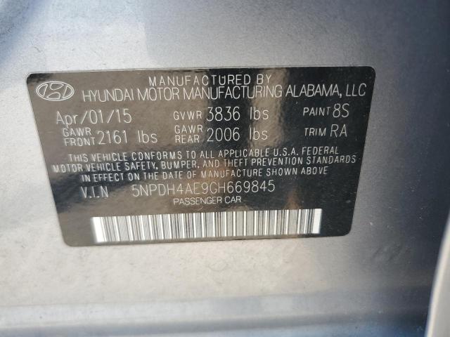 Photo 11 VIN: 5NPDH4AE9GH669845 - HYUNDAI ELANTRA SE 