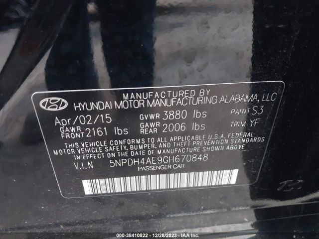 Photo 8 VIN: 5NPDH4AE9GH670848 - HYUNDAI ELANTRA 