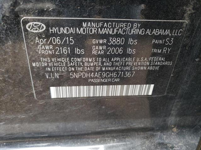 Photo 11 VIN: 5NPDH4AE9GH671367 - HYUNDAI ELANTRA SE 