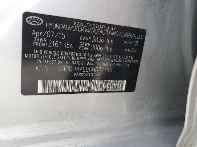 Photo 11 VIN: 5NPDH4AE9GH672356 - HYUNDAI ELANTRA SE 