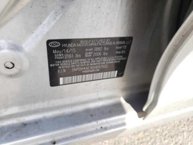 Photo 9 VIN: 5NPDH4AE9GH697502 - HYUNDAI ELANTRA SE 