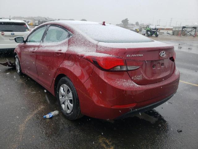 Photo 2 VIN: 5NPDH4AE9GH699119 - HYUNDAI ELANTRA SE 