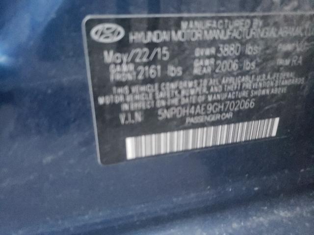 Photo 9 VIN: 5NPDH4AE9GH702066 - HYUNDAI ELANTRA SE 