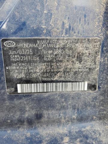 Photo 11 VIN: 5NPDH4AE9GH703458 - HYUNDAI ELANTRA SE 