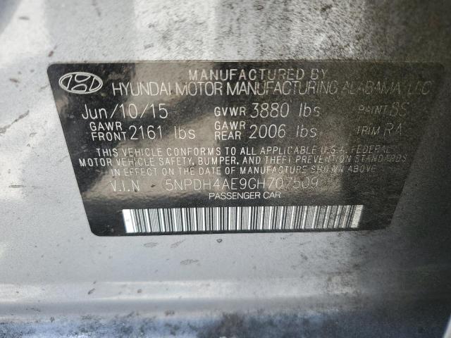 Photo 11 VIN: 5NPDH4AE9GH707509 - HYUNDAI ELANTRA 