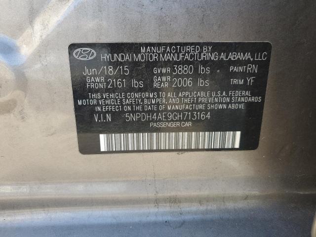 Photo 11 VIN: 5NPDH4AE9GH713164 - HYUNDAI ELANTRA SE 