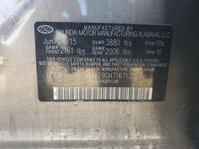 Photo 11 VIN: 5NPDH4AE9GH716713 - HYUNDAI ELANTRA 